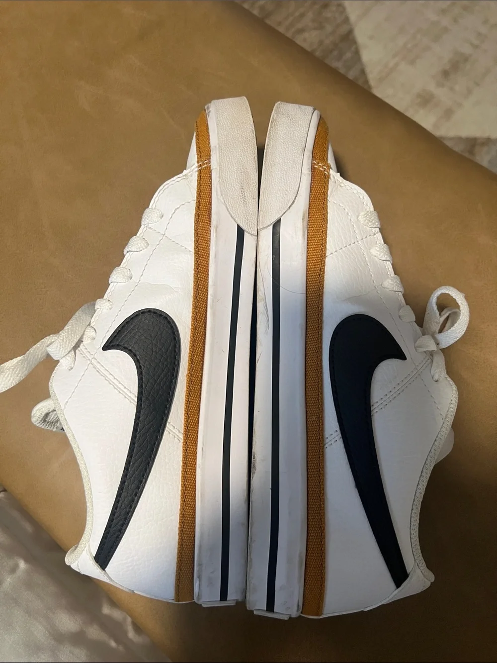 Nike white leather